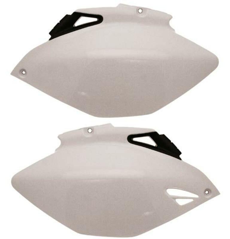 UFO Side number plates white Yamaha YZ250F/450F 