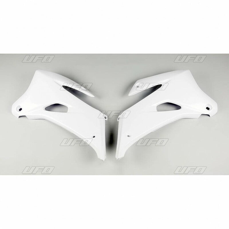 UFO Radiator shrouds white Yamaha WR250F/450F 