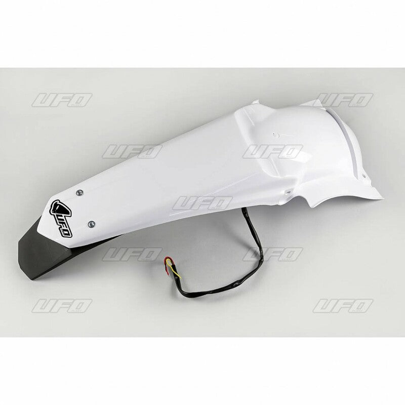 UFO Rear fender + license plate holder + light white Yamaha WR250F/450F 