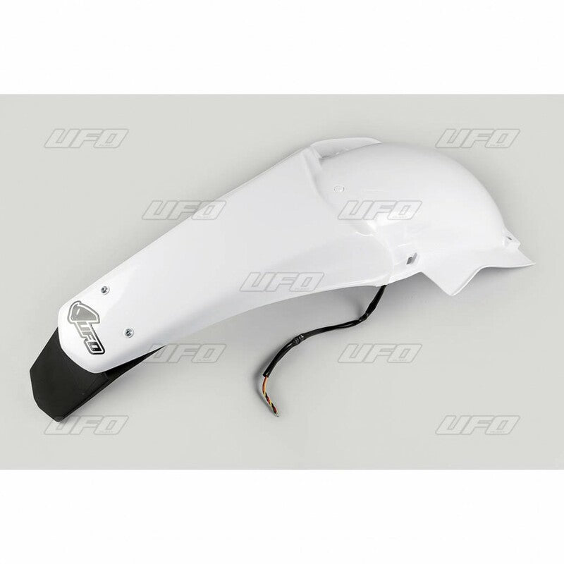 UFO Rear fender + license plate holder + light white Yamaha WR250F/450F 