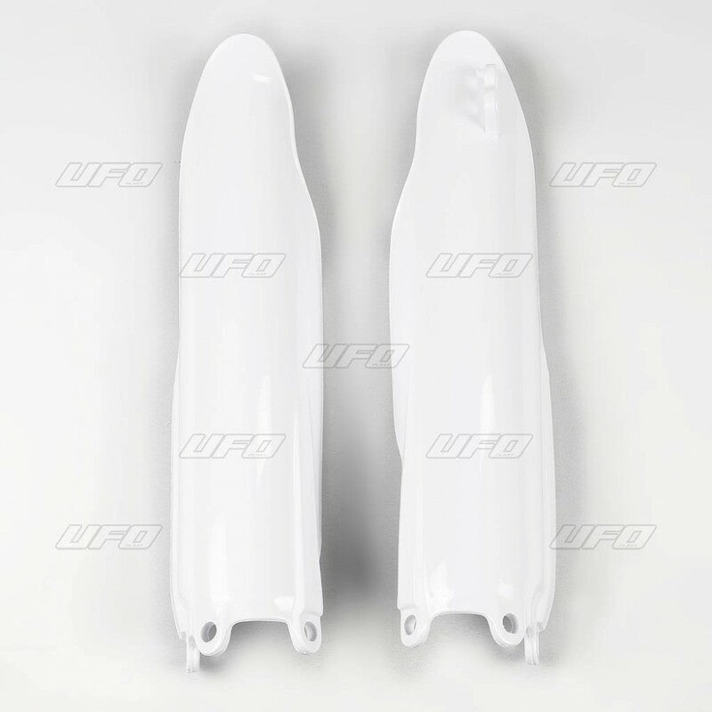 UFO Front fork protectors white Yamaha