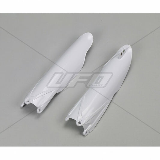 UFO Front fork protectors white Yamaha YZ250F/450F