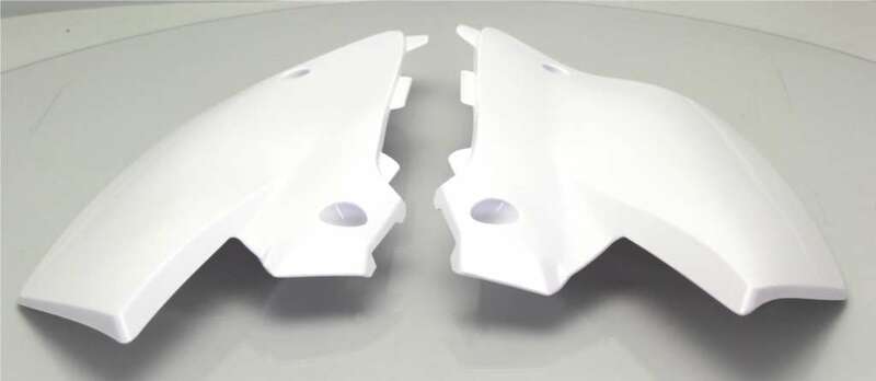 UFO Side number plates white Yamaha YZ125/250