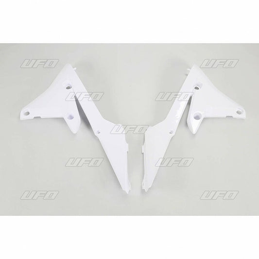 UFO Radiator shrouds white Yamaha YZ250F/450F