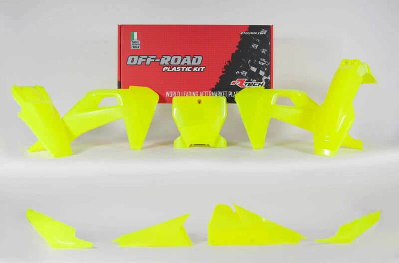 RACETECH plastic set fluo yellow Husqvarna TC/FC 