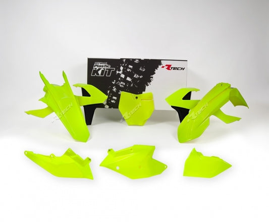 RACETECH plastic set fluorescent yellow/black KTM 