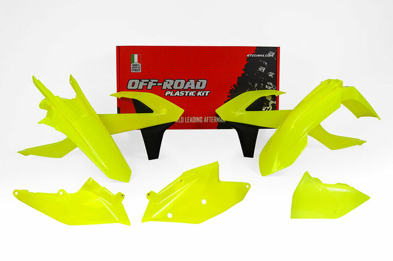 RACETECH plastic set fluorescent yellow KTM EXC/EXC-F 