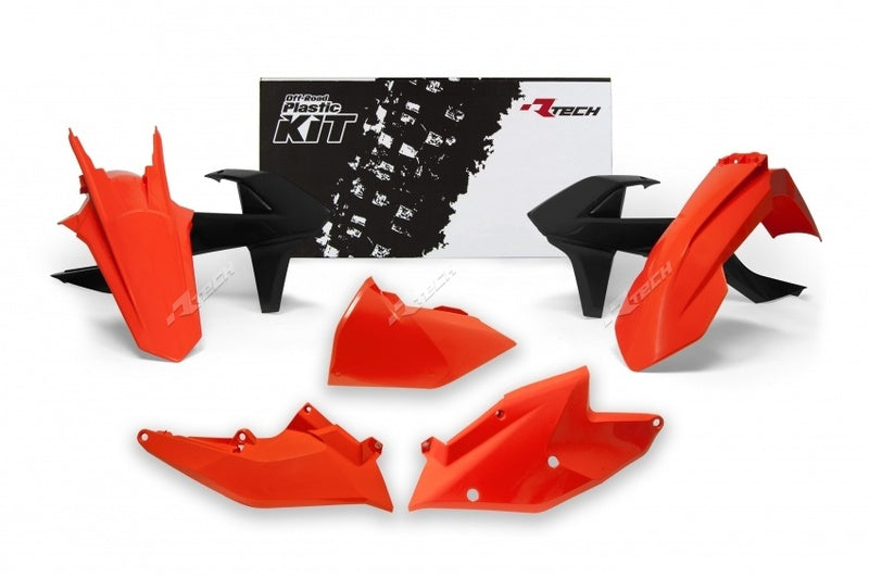 RACETECH plastic set original color (2017) orange/black KTM 