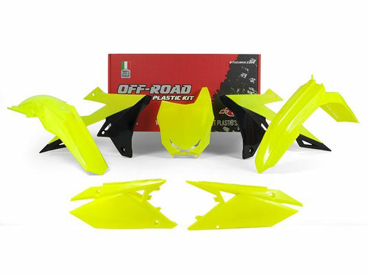 RACETECH plastic set fluorescent yellow/black Suzuki RM-Z450 