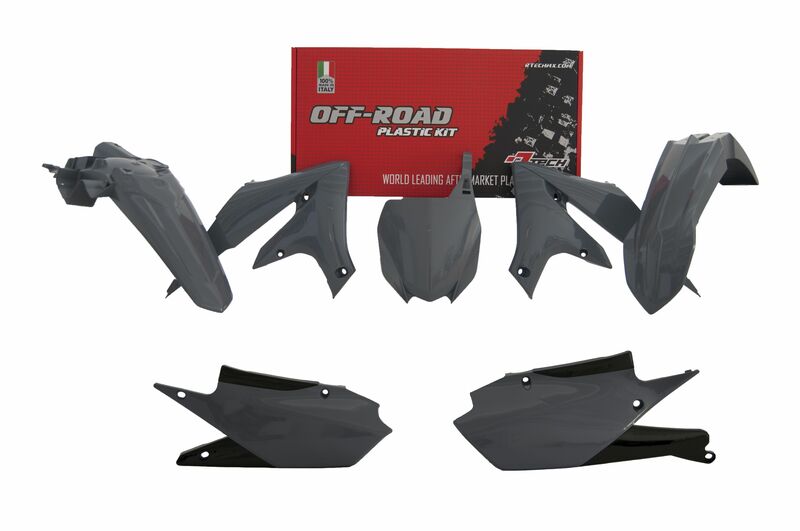 RACETECH plastic sets Quantum Gray Yamaha YZ250F 