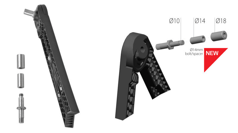 POLISPORT Opvouwbare tripod motorstandaard zwart