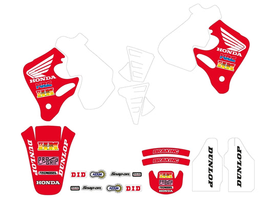 TECNOSEL Stickers Kit Team Honda 1992