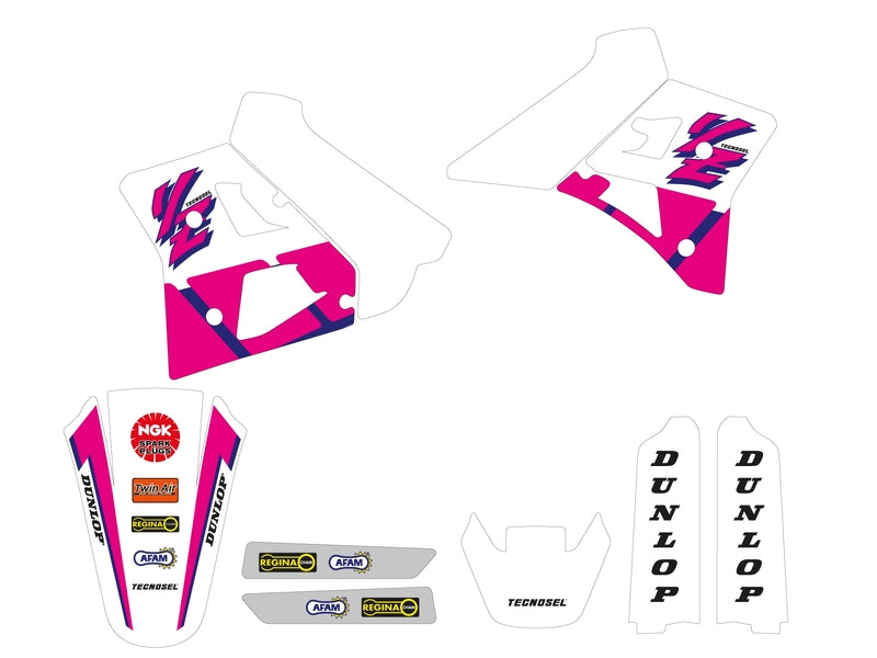 TECNOSEL Stickers Kit Team OEM Yamaha 1992 