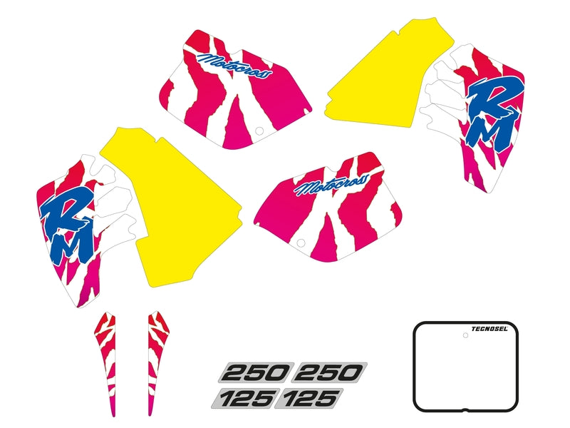 TECNOSEL Stickers Kit Team OEM Suzuki 1992