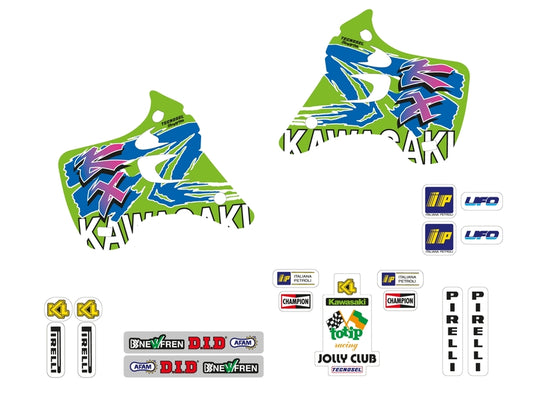 TECNOSEL Decals Kit Team Kawasaki 1993 