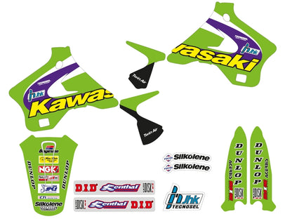 TECNOSEL Decals Kit Team Kawasaki 1998 