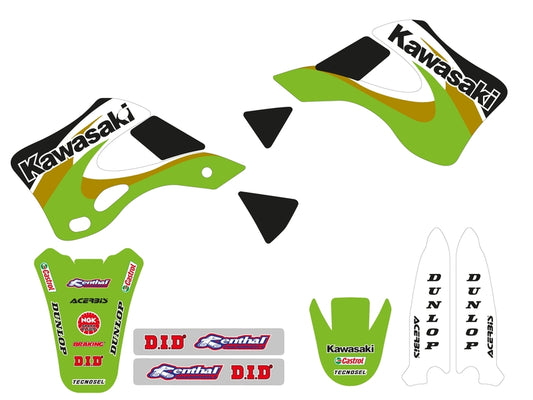 TECNOSEL Stickers Kit Team OEM Kawasaki 2000 