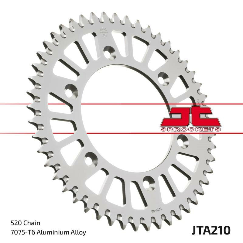 JT SPROCKETS Aluminium Ultra-Light Self-Cleaning Rear Sprocket 210 - 520