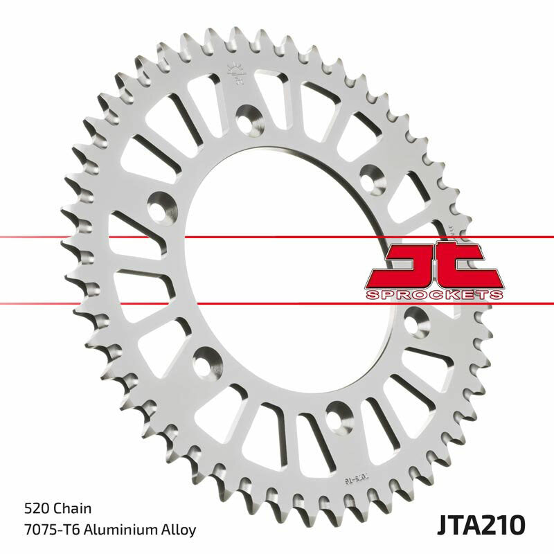 JT SPROCKETS Aluminum Ultra-Light Self-Cleaning Rear Sprocket 210 - 520 