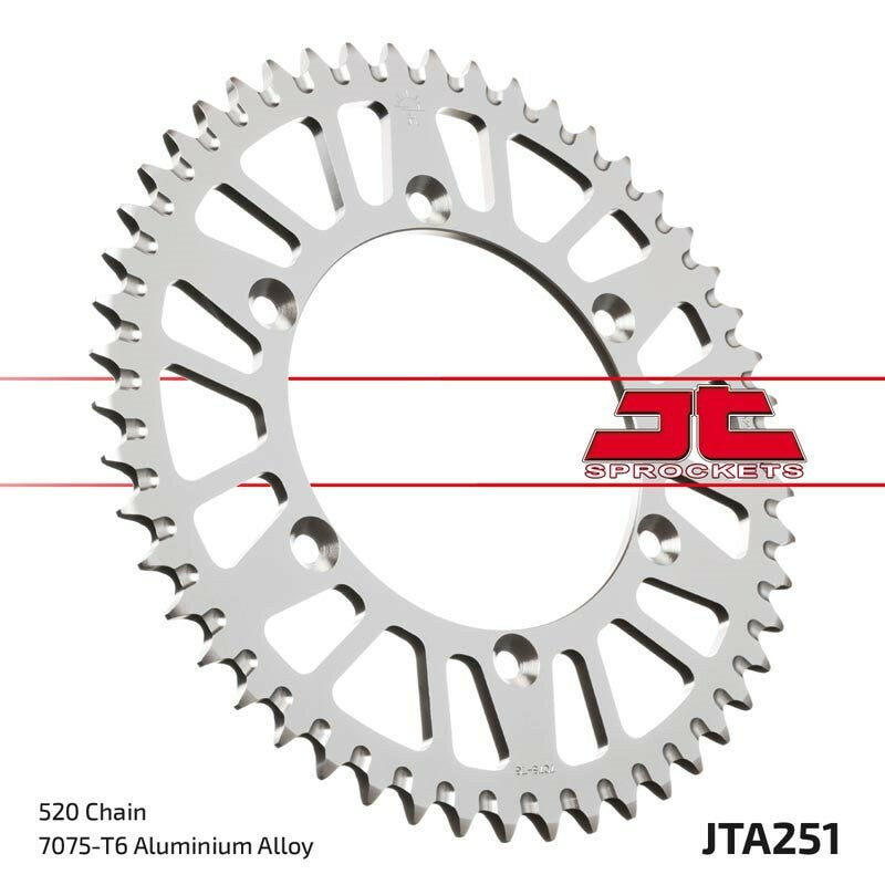 JT SPROCKETS Aluminum Ultra-Light Rear Sprocket 251 - 520 