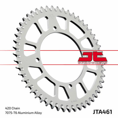 JT SPROCKETS Aluminium Ultra-Light Self-Cleaning Rear Sprocket 461 - 420