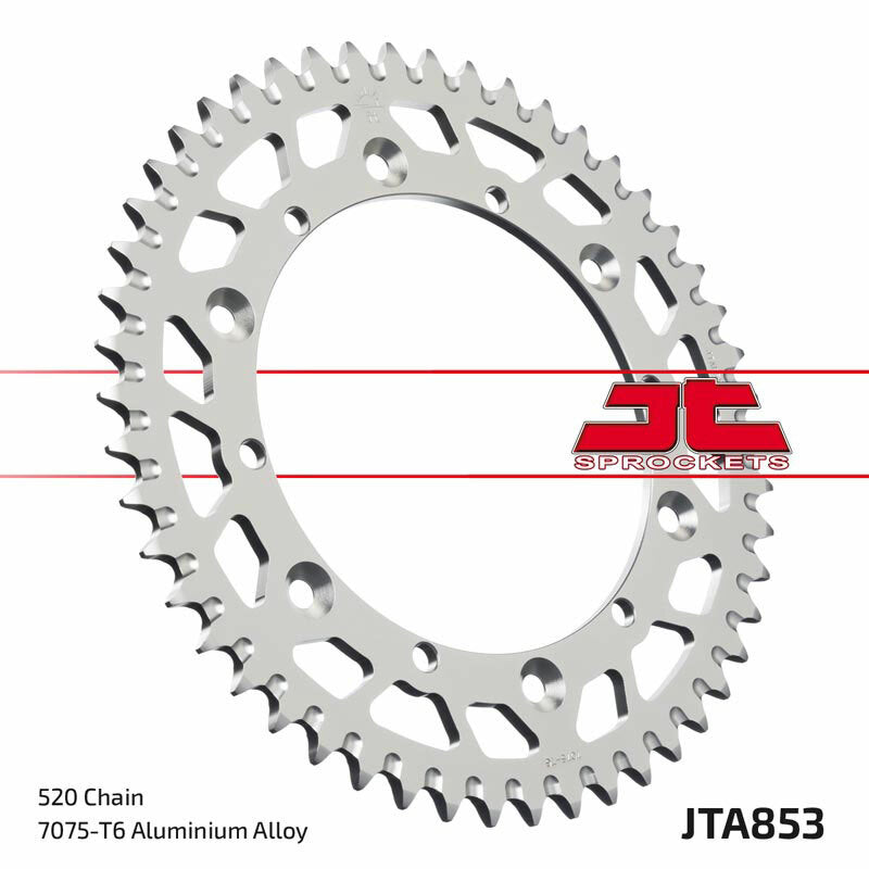 JT SPROCKETS Aluminum Ultra-Light Self-Cleaning Rear Sprocket 853 - 520 