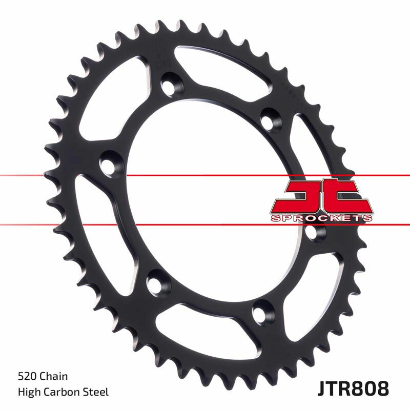 JT SPROCKETS Steel Standard Rear Sprocket 808 - 520 