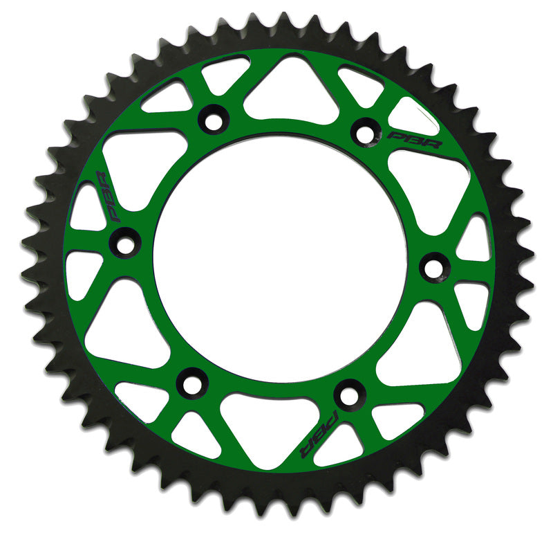 PBR Twin Color Aluminum ultra-light self-cleaning anodized rear sprocket 489 - 520 