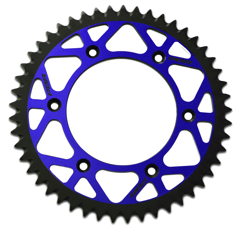 PBR Twin Color Aluminum ultra-light self-cleaning anodized rear sprocket 702 - 520 