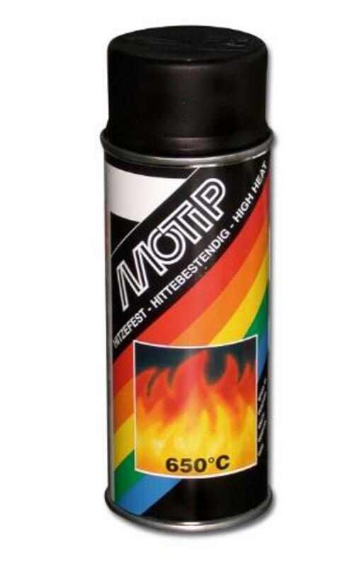 MOTIP Black Hittebestendige lak - spuitbus 400 ml