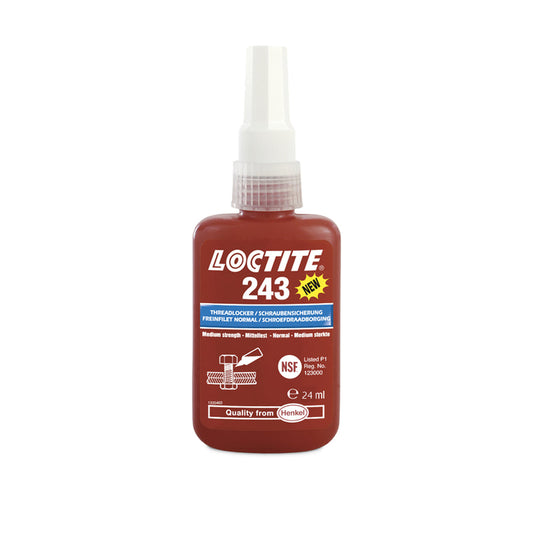 LOCTITE 243 Schroefdraadborging medium sterkte - 24ml fles