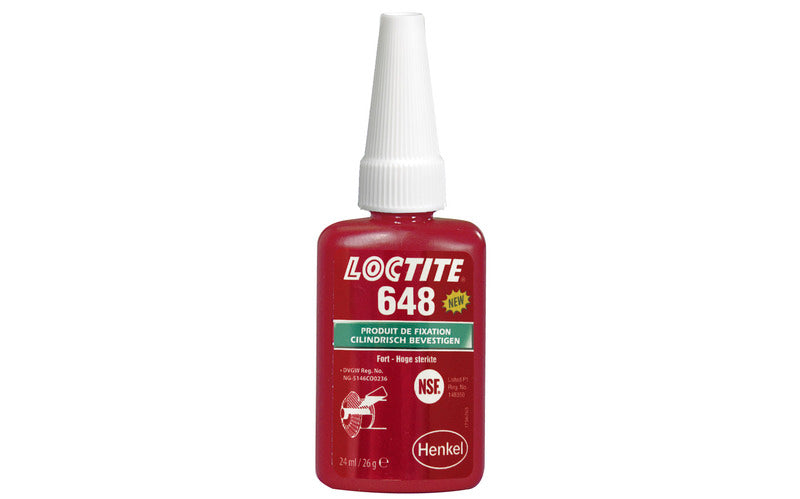 LOCTITE 648 Cilindrische bevestigingslijm - 24ml fles