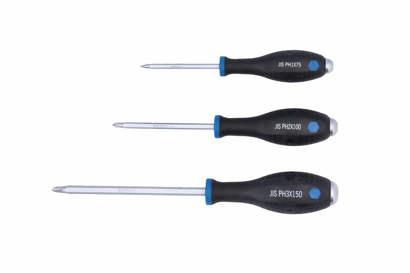 LASER TOOLS JIS Pound Thru Screwdrivers - 3pc