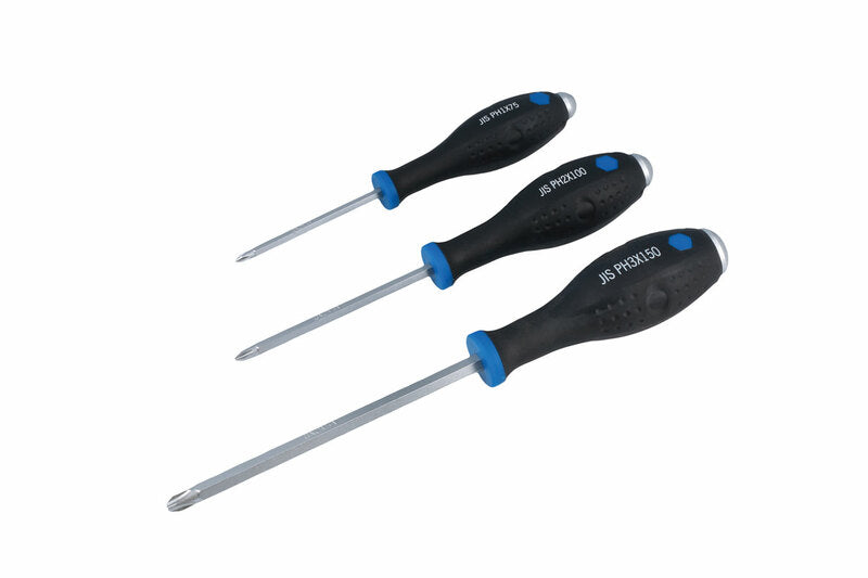 LASER TOOLS JIS Pound Thru Screwdrivers - 3pc