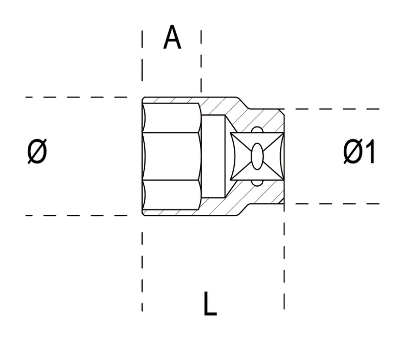 BETA 6 points 3/4" Socket - 36mm