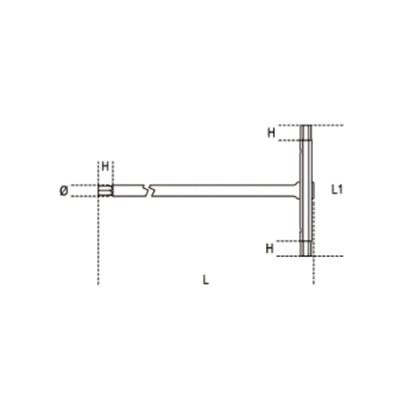 BETA Male 6 points T-Handle Wrenches - 14mm