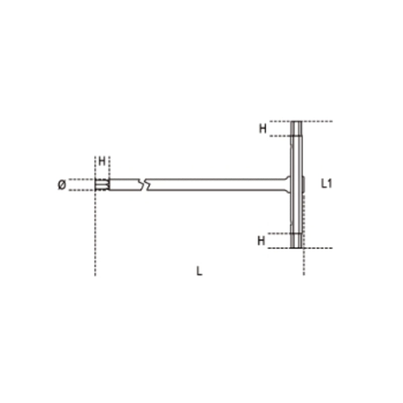 BETA Male 6 points T-Handle Wrenches - 6mm