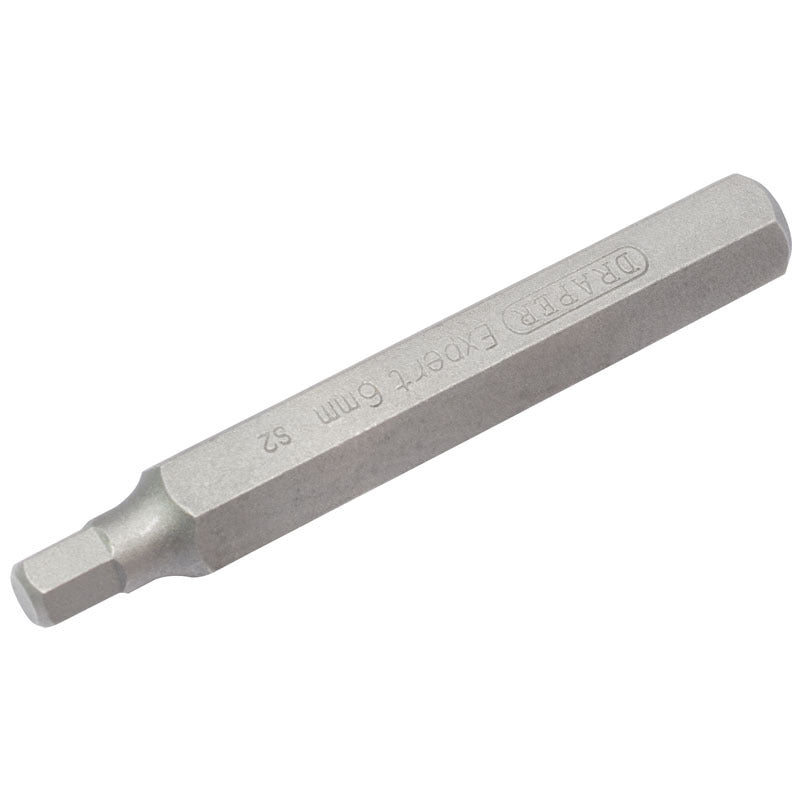 DRAPER hexagonal 6mm spare bits - Length 75mm