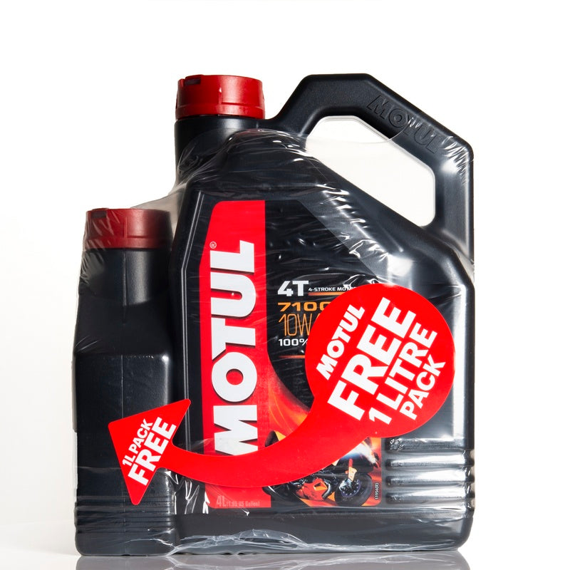 MOTUL 7100 Motor Oil 10W40 4T 100% Synthetic 4L + 1L Offered