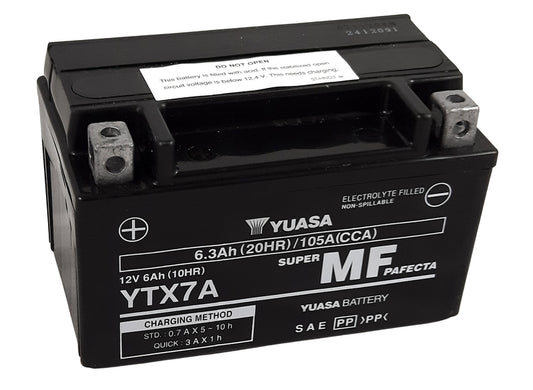 YUASA W/C Accu onderhoudsvrij af fabriek geactiveerd - YTX7A FA