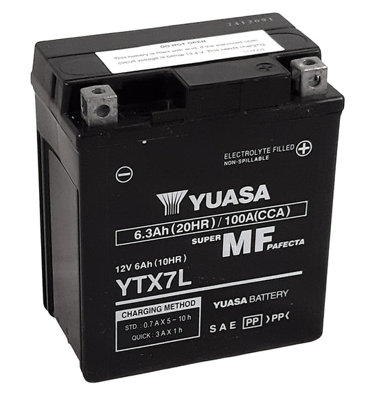 YUASA W/C Battery maintenance-free activated from factory - YTX7L FA