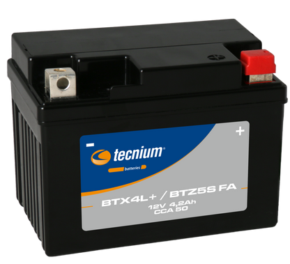 TECNIUM Battery Maintenance Free Factory Activated - BTX4L+/BTZ5S