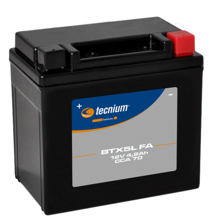 TECNIUM Battery Maintenance Free Factory Activated - BTX5L