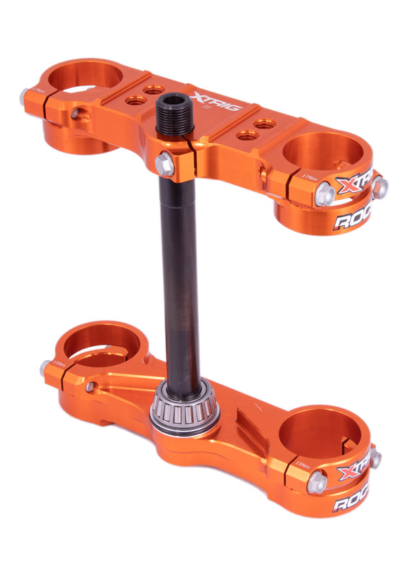 XTRIG ROCS Tech Triple Clamp Offset 22mm - Orange KTM SX50