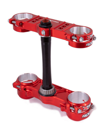 XTRIG ROCS Pro Triple Clamp Offset 20-22mm - Red Gas Gas