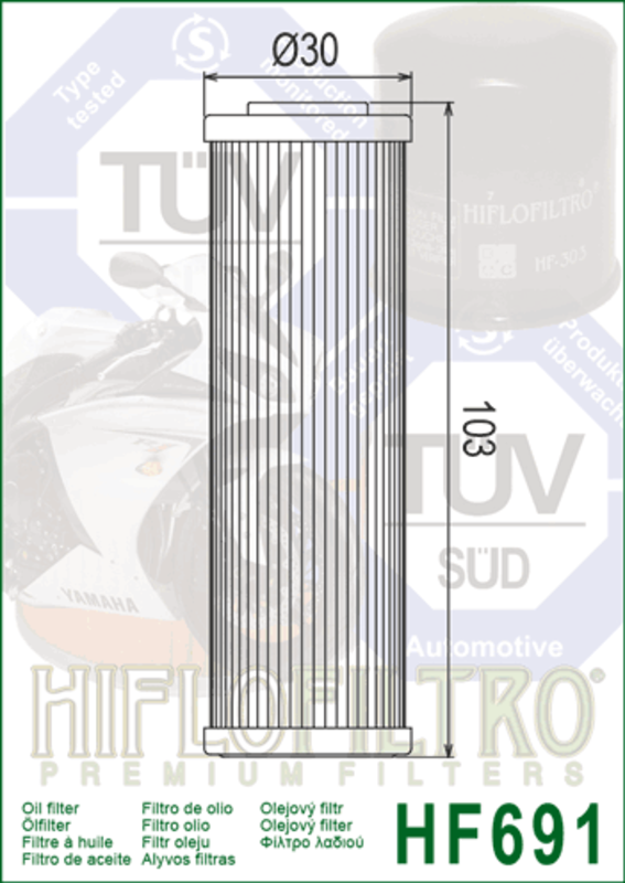 HIFLOFILTRO Oil Filter - HF691