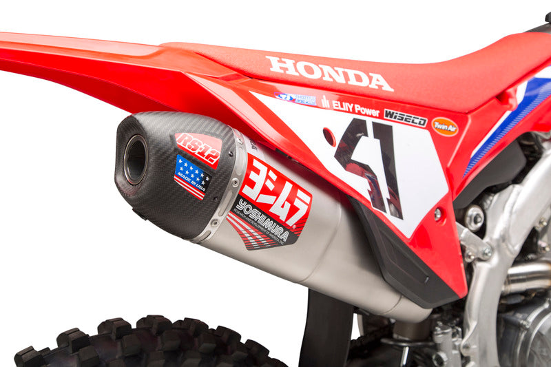 YOSHIMURA RS-12 Signature Series Full Exhaust System Titanium/Titanium/Carbon - Honda CRF250R