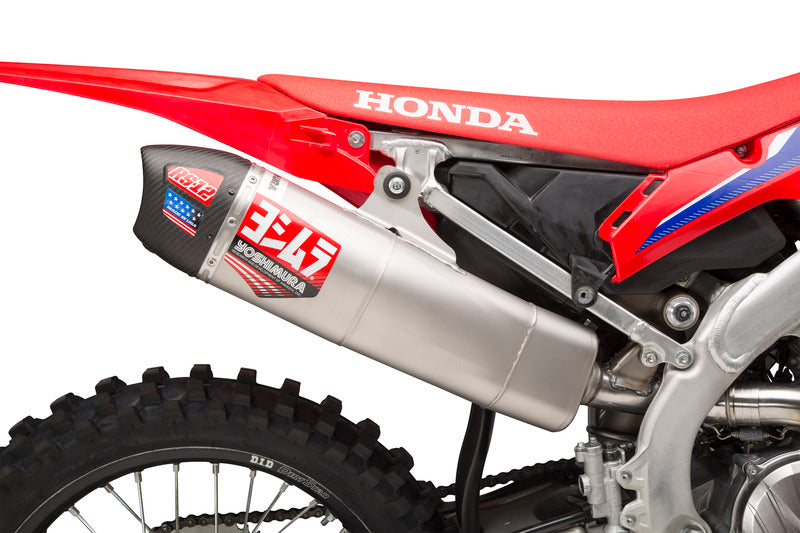 YOSHIMURA RS-12 Signature Series Full Exhaust System Titanium/Titanium/Carbon - Honda CRF250R