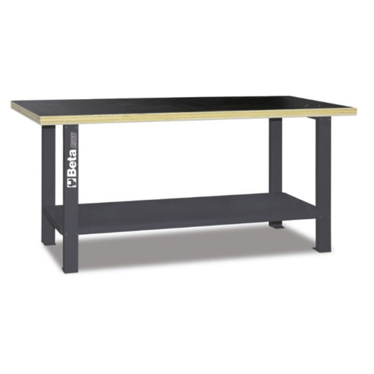 BETA  C56B Workbench with Wood Top - Grey