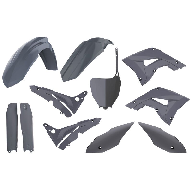 POLISPORT Plastic Kit - Nardo Gray Honda CR125/250